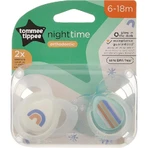 Tommee Tippee Closer to Nature - 2 Silicone Nighttime Pacifiers, 6–18 Months - Assorted Colors