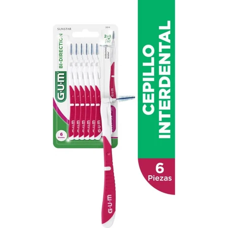 Sunstar Bi-direction Gum - 6 bidirectional interdental brushes, size L