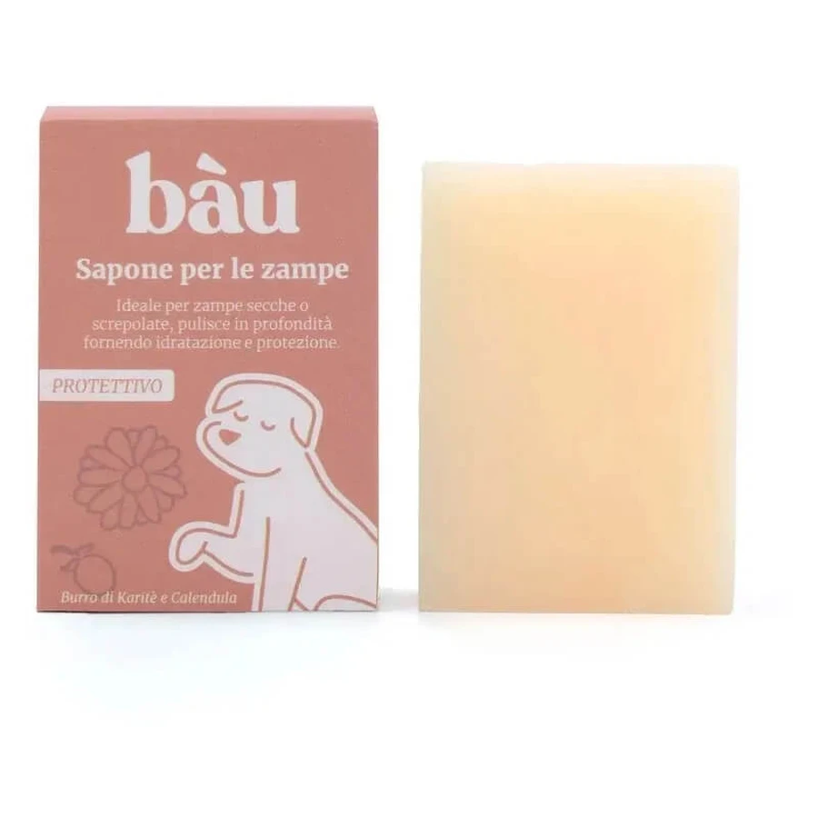 Bau Cosmetics Schutzseife für Pfoten mit Sheabutter und Ringelblume, 100 g