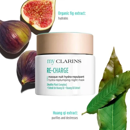 Clarins My Clarins Re-Charge – Aufpolsternde und feuchtigkeitsspendende Nachtmaske, 50 ml