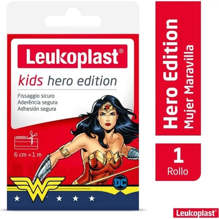 Leukoplast Kids Hero Edition op maat te knippen pleister voor kinderen - 1 meter x 6 cm