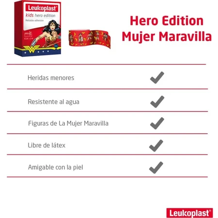 Leukoplast Kids Hero Edition op maat te knippen pleister voor kinderen - 1 meter x 6 cm