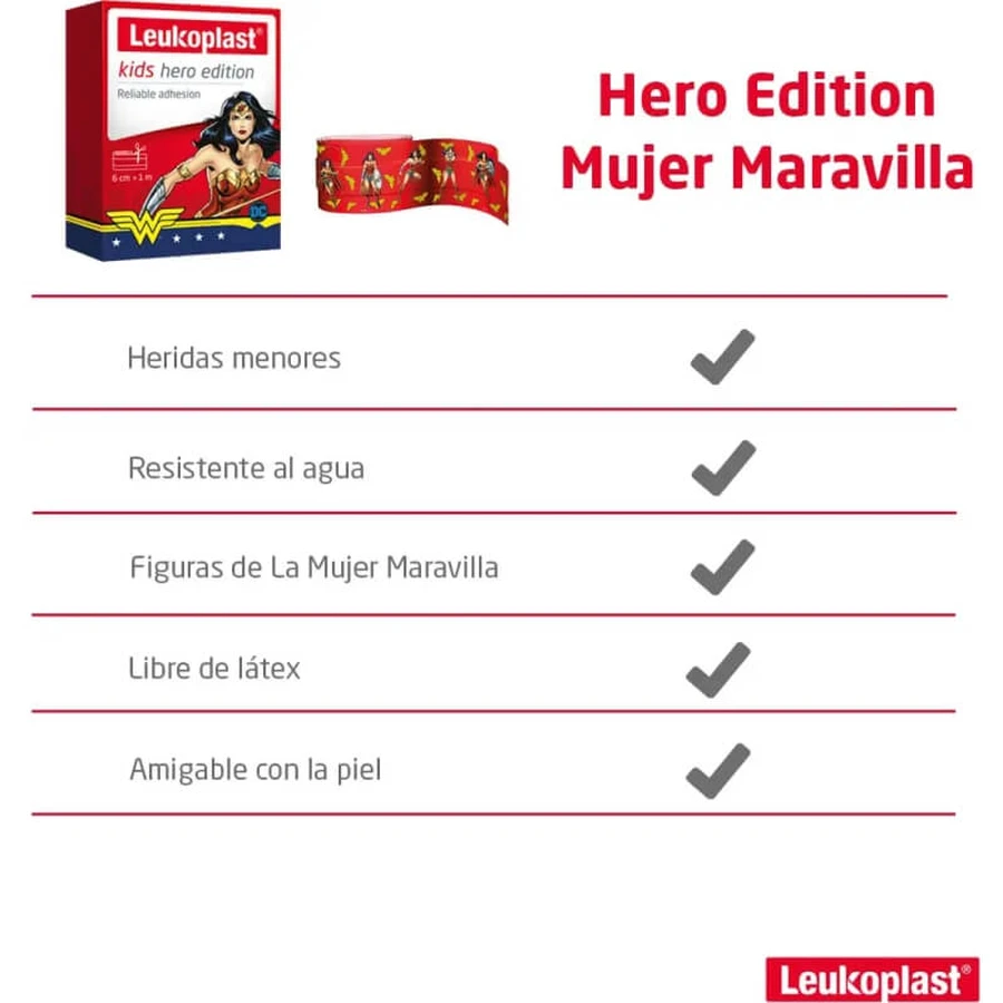 Leukoplast Kids Hero Edition op maat te knippen pleister voor kinderen - 1 meter x 6 cm