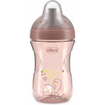 Vaso Chicco Advanced, vaso de plástico antiderrame de 266 ml con pajita