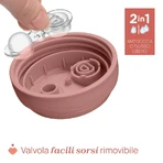 Vaso Chicco Advanced, vaso de plástico antiderrame de 266 ml con pajita