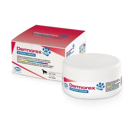 Slais Dermorex Pad Strong Creme – Feuchtigkeitsspendende, pflegende und elastizitätsfördernde Creme für Hundepfoten und Hornhaut, 100 ml