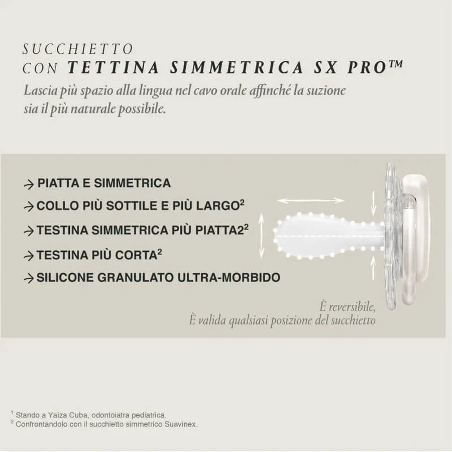 Suavinex Bonhomia – SX Pro Silikon-Schnuller 6–18 Monate – Grüne Eule