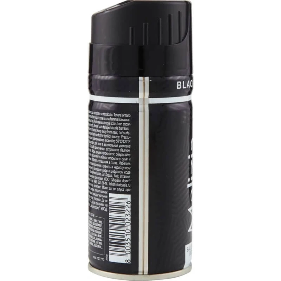 Malizia Black &amp; Wild - Deodorant in sprayvorm voor mannen, 150 ml