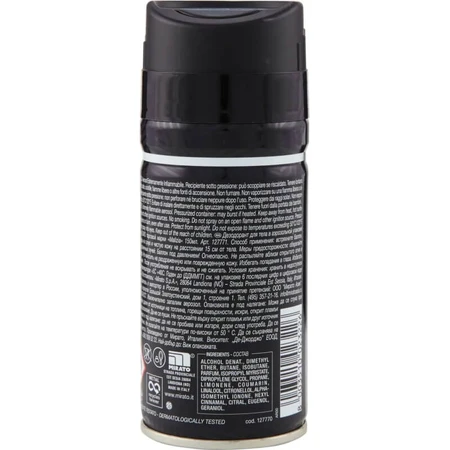 Malizia Black &amp; Wild - Deodorant in sprayvorm voor mannen, 150 ml