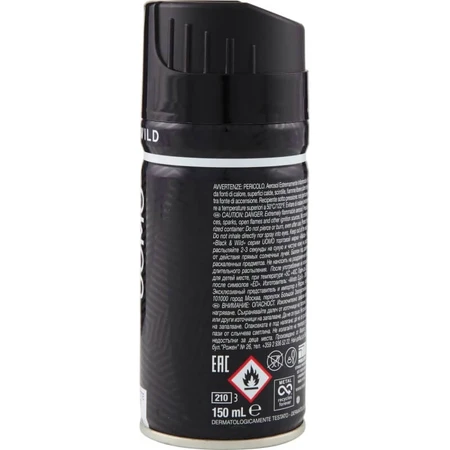 Malizia Black &amp; Wild - Deodorant in sprayvorm voor mannen, 150 ml