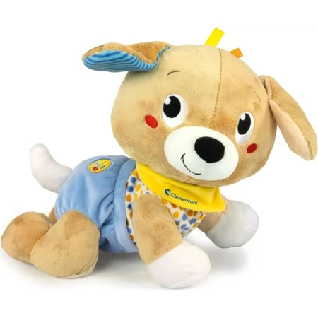 Clementoni Billo Bau, «Crawl with Me» — Peluche interactivo que habla, de 6 a 36 meses