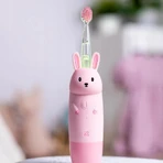 Innogio Gio Rabbit - Sonic Toothbrush with Interchangeable Light-Up Brush Head - Pink