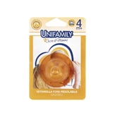 Unifamily-Gummi-Schnuller mit verstellbarer Öffnung, ab 4 Monaten