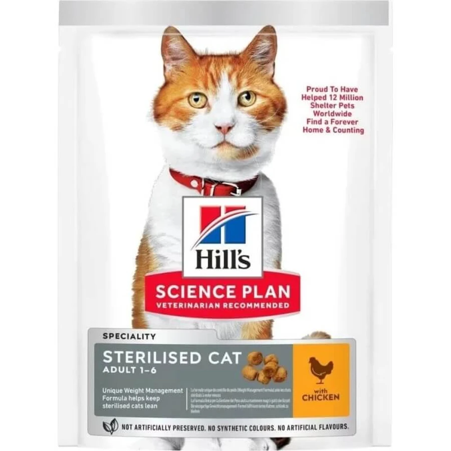 Hill's Science Plan Sterilized Cat Young Adult Dry Cat Food (Chicken Flavor), 1.5 kg