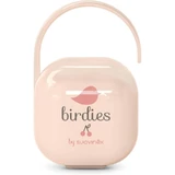 Suavinex Birdies - Roze fopspeenetui voor 2 fopspenen