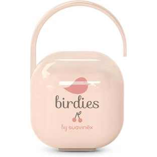 Suavinex Birdies – Rosa Schnulleretui für 2 Schnuller