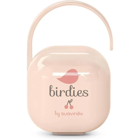 Suavinex Birdies – Rosa Schnulleretui für 2 Schnuller