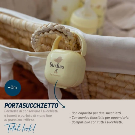 Suavinex Birdies – Rosa Schnulleretui für 2 Schnuller