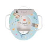 Moni Trade Blue Wiggle - Kinderzitje met zacht kussen en handgrepen