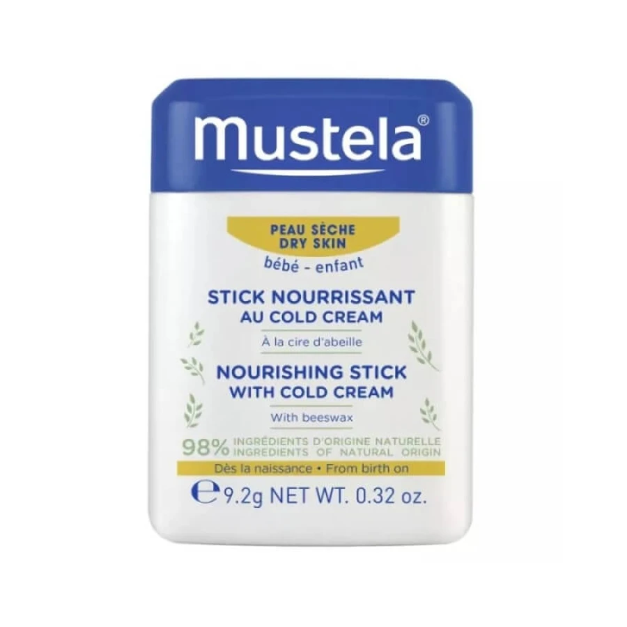 Mustela Nourishing Stick: un bálsamo nutritivo para hidratar y proteger la piel, 9,2 g
