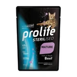 Prolife Sterilised Mature Beef - Complete Food for Senior Neutered Cats, 85 g