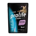 Prolife Sterilised Mature Beef - Aliment complet pour chats seniors stérilisés, 85 g