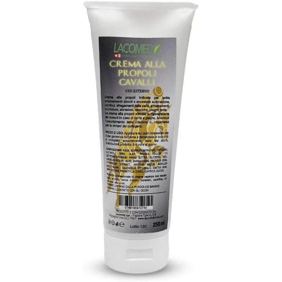 Lacomed Soothing, Regenerating, Skin-Protecting Propolis Cream for Horses, 250 ml