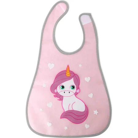 Kiokids Waterproof Bib - Pink Unicorn