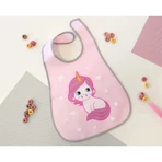 Kiokids Waterproof Bib - Pink Unicorn