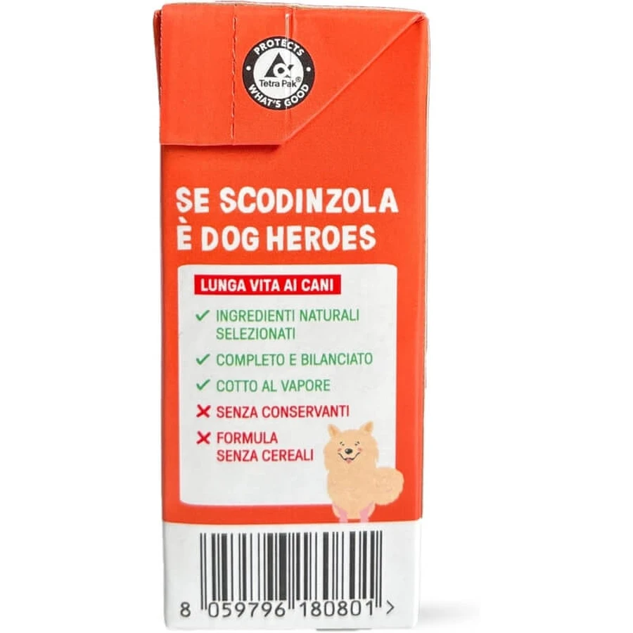 Dog Heroes Turkey Bowl - Aliment complet pour chiens adultes présentant des sensibilités digestives ou des problèmes de poids, 390 g