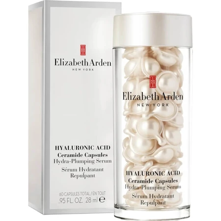Elizabeth Arden Ácido hialurónico y ceramidas: sérum hidratante y reafirmante, 60 cápsulas