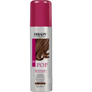 Dikson Pop Root Touch-Up - Spray retocador instantáneo para raíces de rubio oscuro, 75 ml