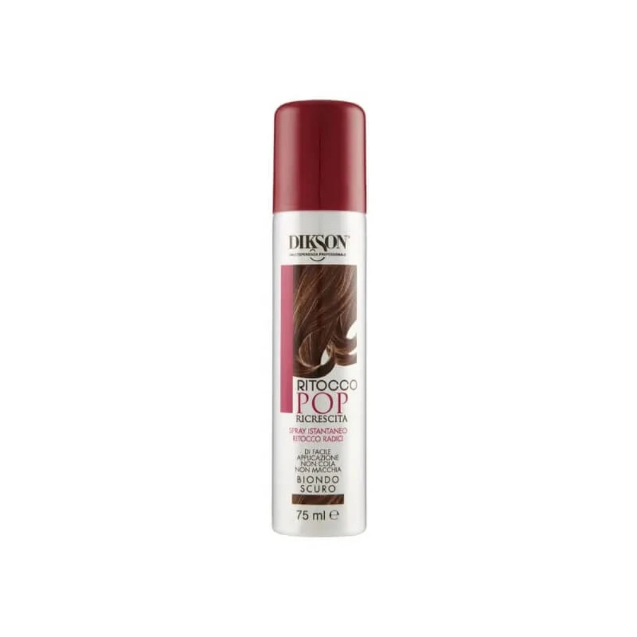 Dikson Pop Root Touch-Up - Spray retocador instantáneo para raíces de rubio oscuro, 75 ml