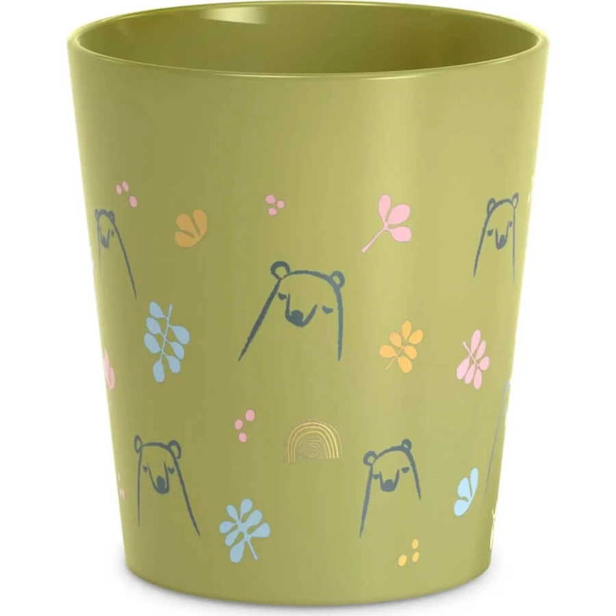 Juego de comida para bebés de Suavinex: plato llano + cuenco + vaso + cuchara - Pistacho