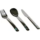 Kiokids Stainless Steel Cutlery Set - Light Blue