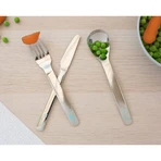 Kiokids Edelstahl-Besteckset – Hellblau