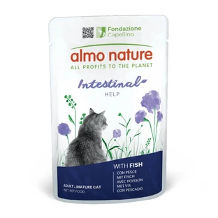 Almo Nature Holistic Digestive Help Fish – Alleinfuttermittel für Katzen mit empfindlichem Verdauungssystem, 70 g