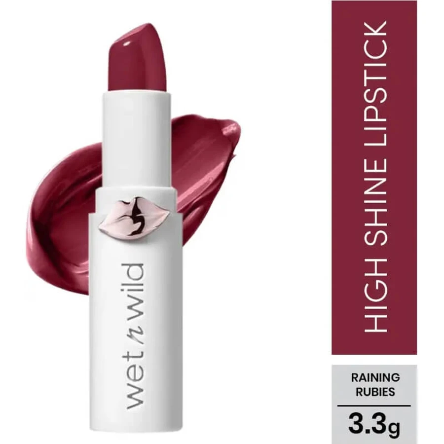 Wet n Wild Mega Last High-Shine Lip Color – Glänzender Lippenstift – Raining Rubies