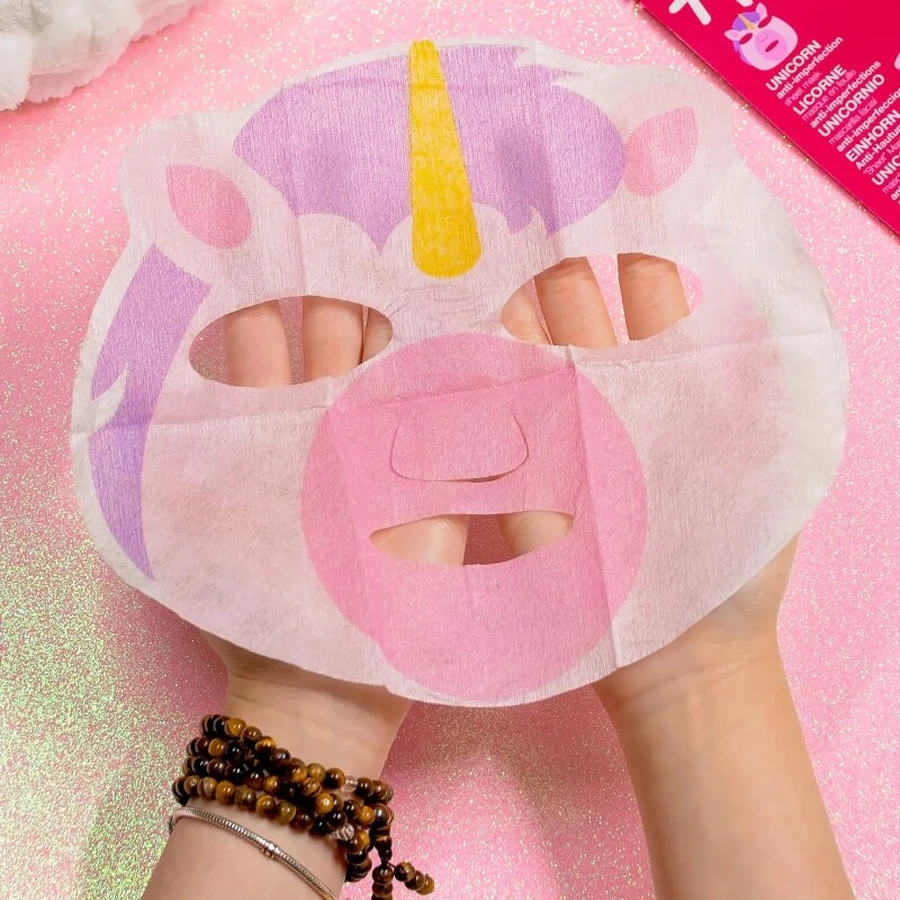 Mască Pretty Animalz Unicorn – mască din țesătură împotriva imperfecțiunilor