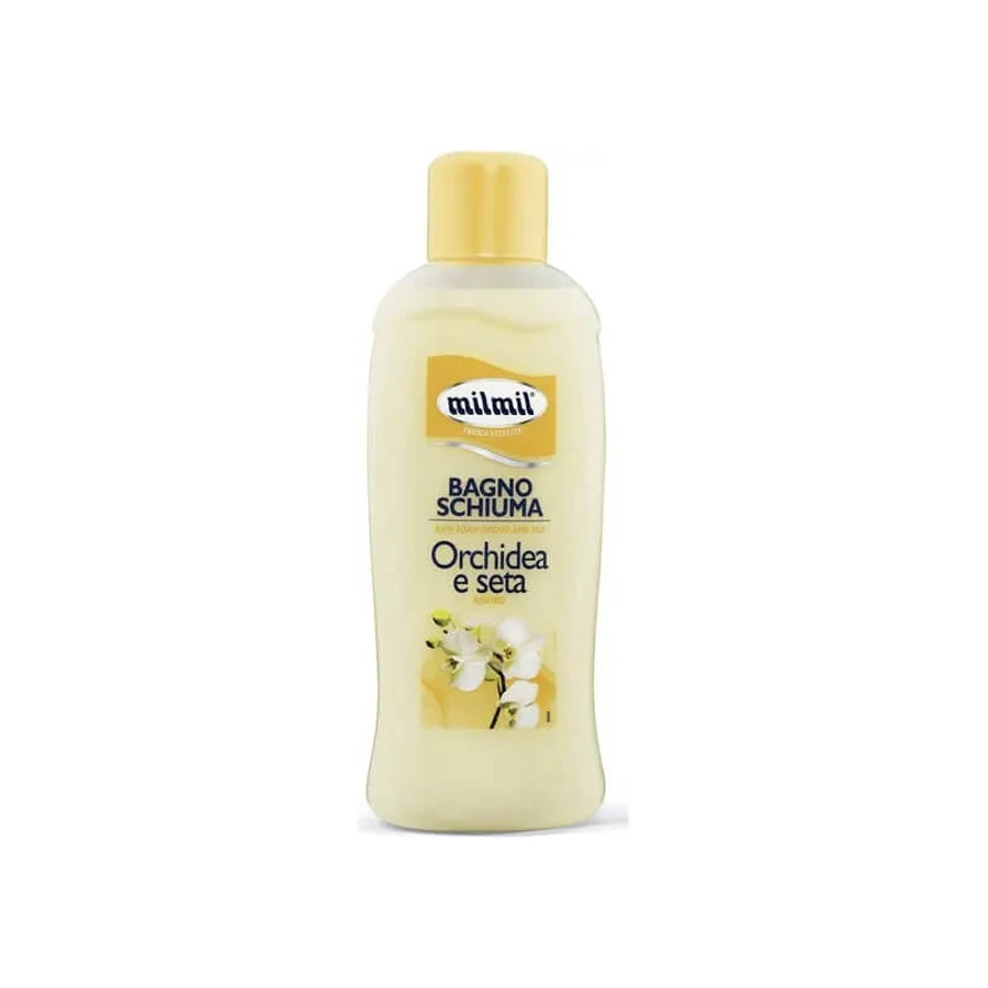 Mil mil badschuim met orchideeën- en zijde-extract, 1 liter