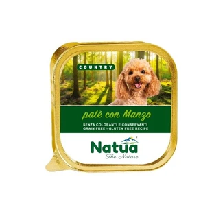 Natua « The Nature Country » Pâté au bœuf - Aliment complet pour chiens adultes, 100 g