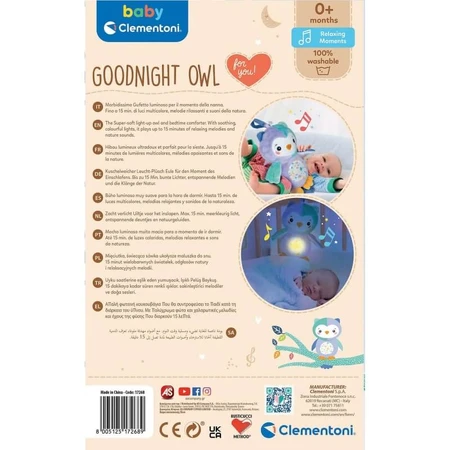Clementoni Goodnight Owl – Nachttier „Kleine Eule“