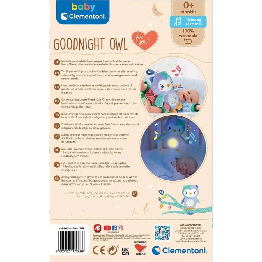 Clementoni Goodnight Owl – Nachttier „Kleine Eule“