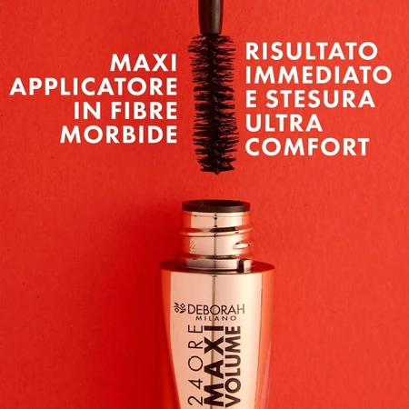 Máscara de pestañas «Deborah 24-Hour Instant Maxi Volume» con ceramidas