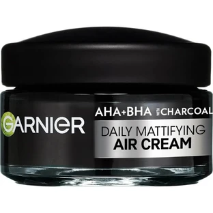 Garnier PureActive Air Cream – AHA+BHA mit Aktivkohle – Leichte mattierende Creme 50 ml