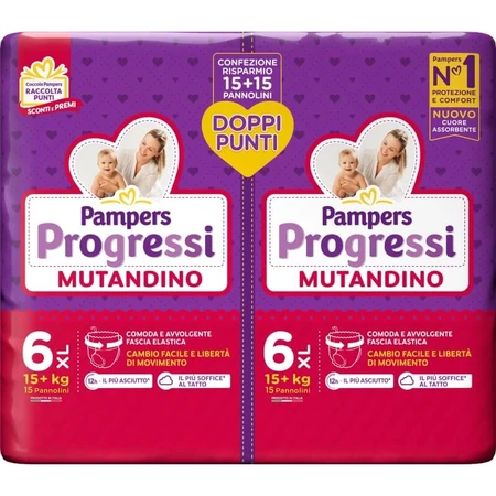 Pampers Progressi XL Pull-Ups - 30 pañales de la talla 6 (a partir de 15 kg)