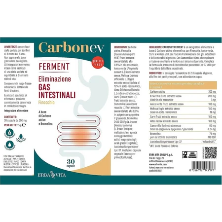 Carbon EV Ferment 30 capsules - dietary supplement for gut health