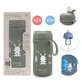 Nuvita Moovo - Stainless Steel Insulated Water Bottle with Straw and Retractable Spout, Sage Green, 350 ml