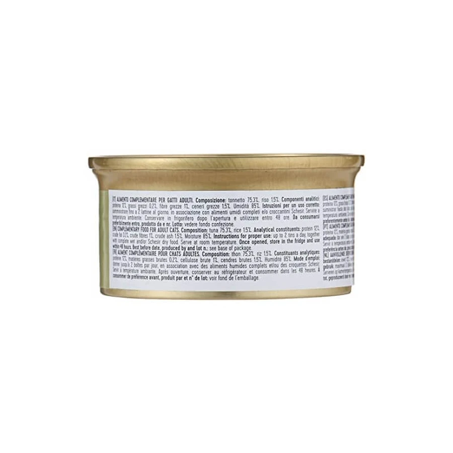 Schesir Tonnetto au bouillon - Nourriture humide pour chats adultes, 70 g