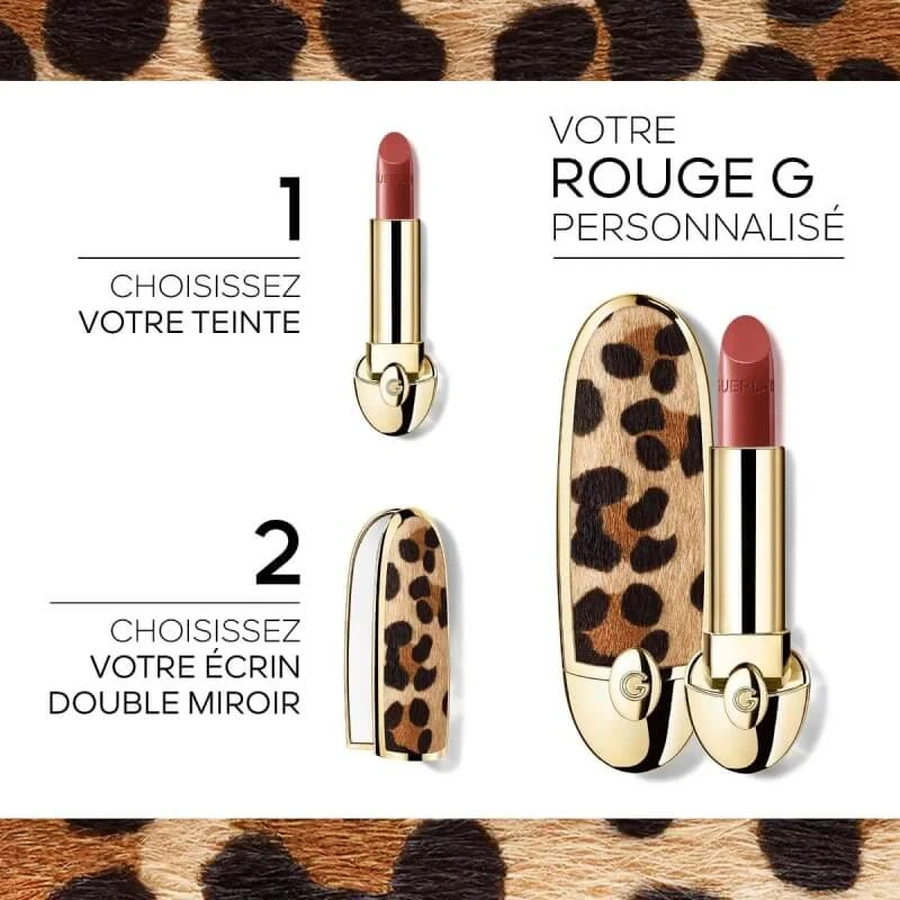 Guerlain Rouge G – Etui mit doppeltem Spiegel – Le Fauve